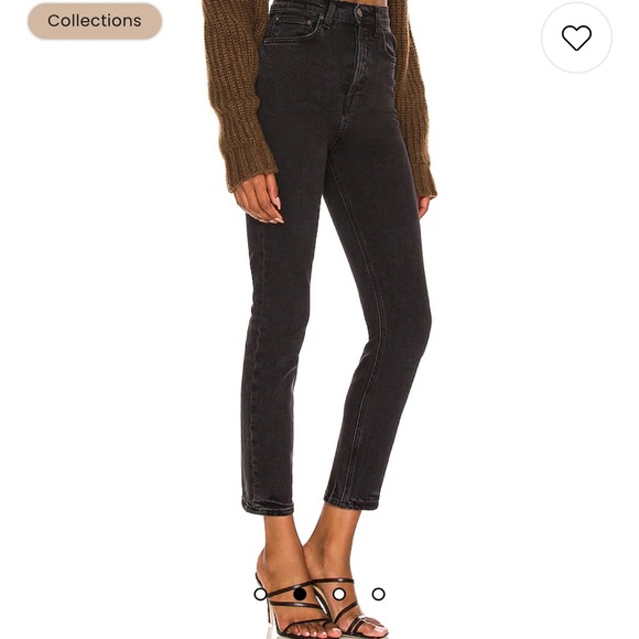 GRLFRND Black Highrise Skinny Denim Sz 24 - Picture 2 of 8